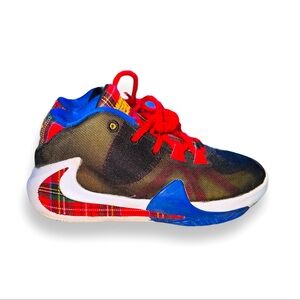 Size 4Y Nike Zoom Freak 1 Black/Multi-Photo Blue